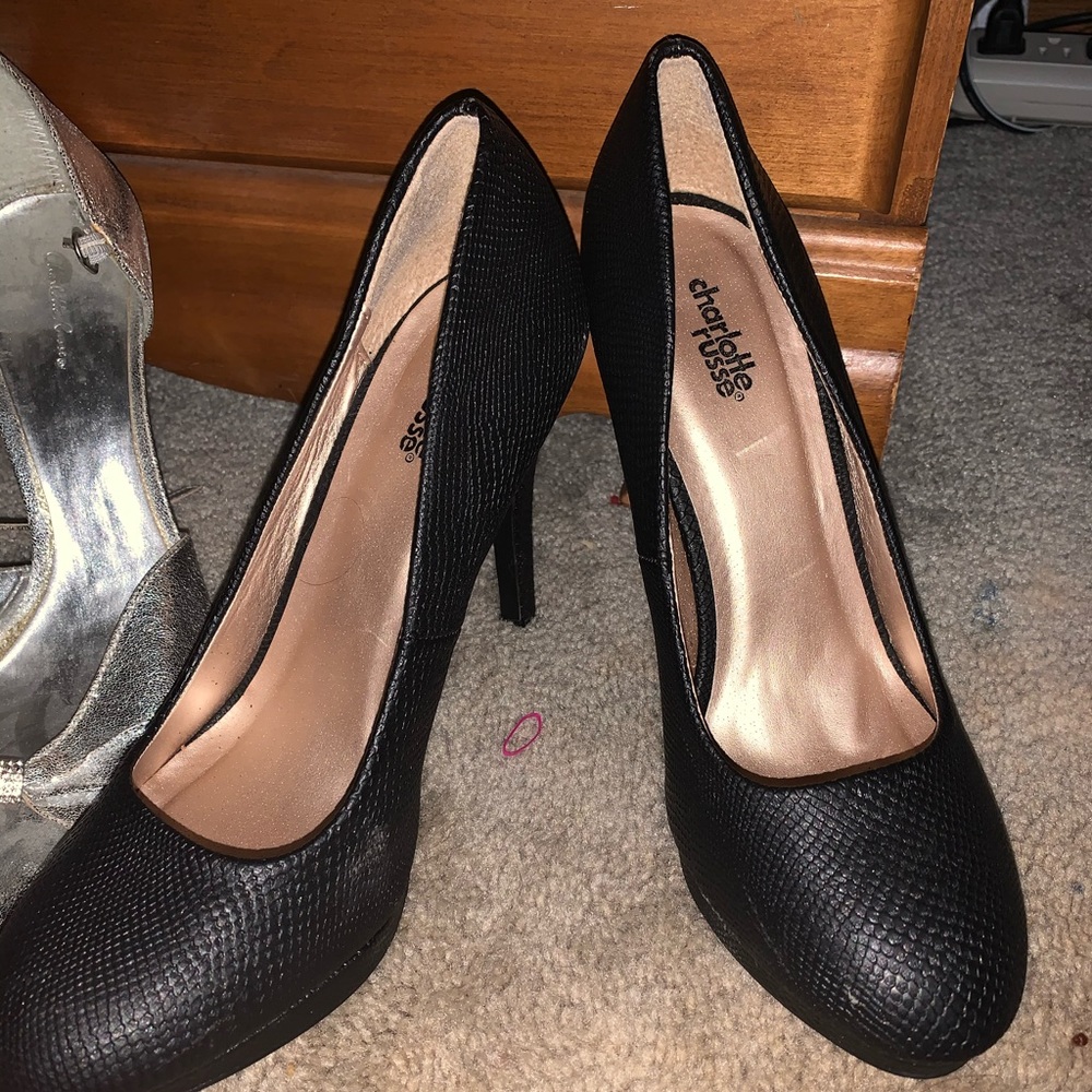 Black heels